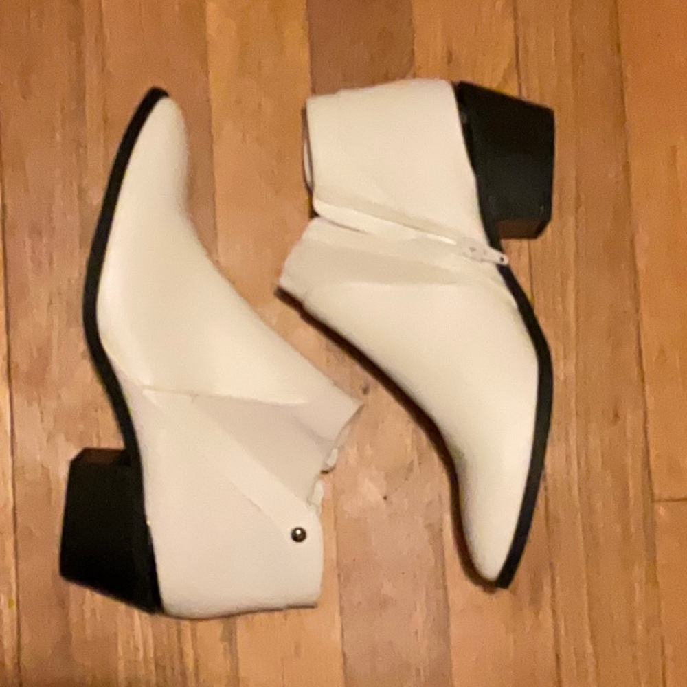 Stylish White Ankle Boots